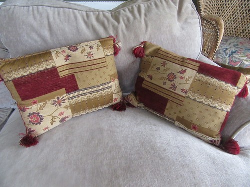 Pair ashley cranberry gold - l,