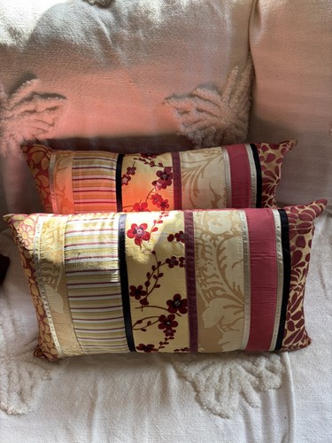 Pair red pink - of, gold