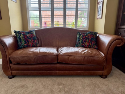 Laura ashley leather sofa - leather, with
