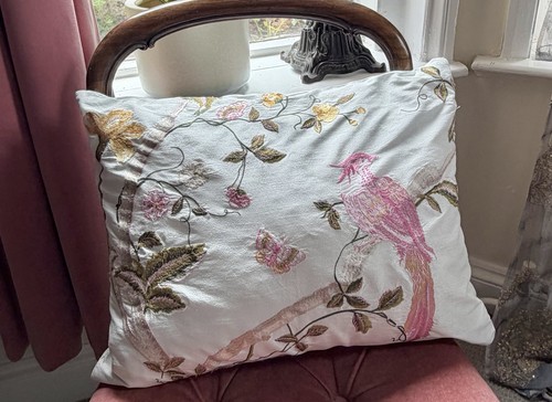 Laura ashley pure silk cushion - silk,